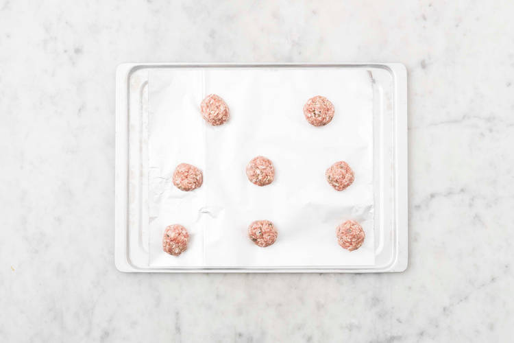 Make and bake meatballs