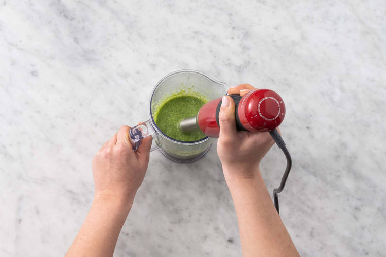 Mixer le brocoli