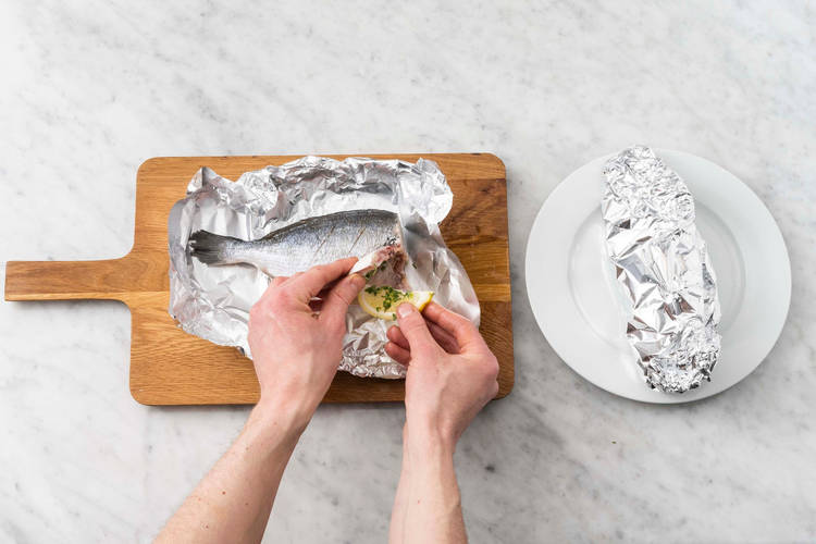 Préparer la papillote
