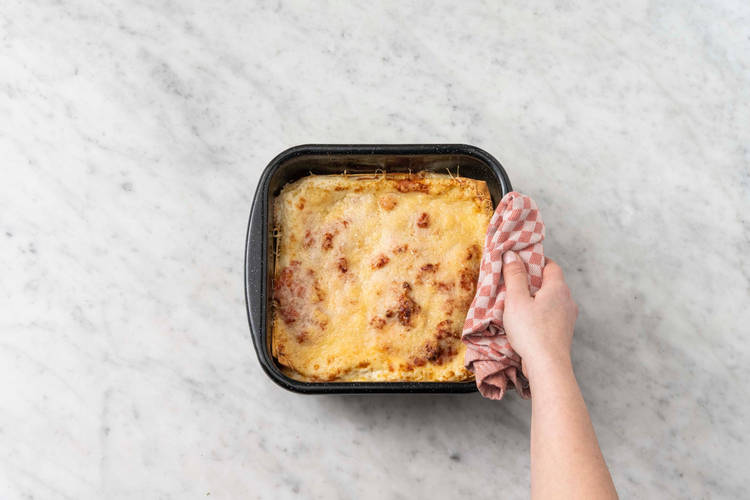 Lasagne bakken