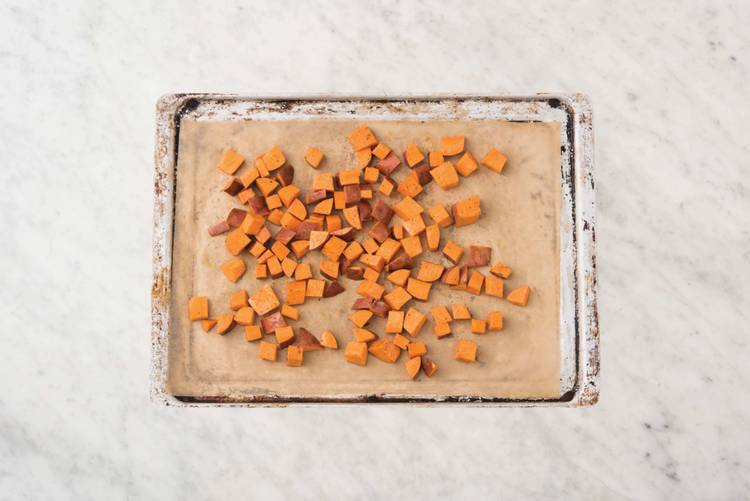 Roast the sweet potato
