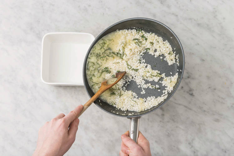 Start the risotto