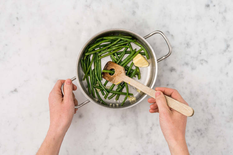 Cuire les haricots verts