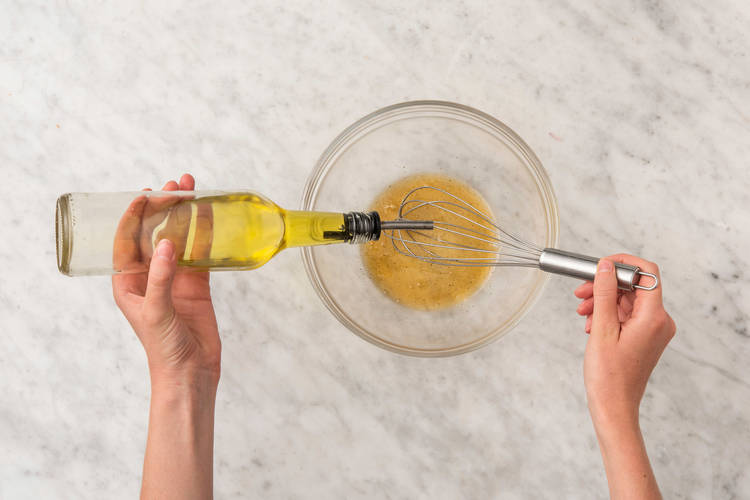 Préparer la vinaigrette