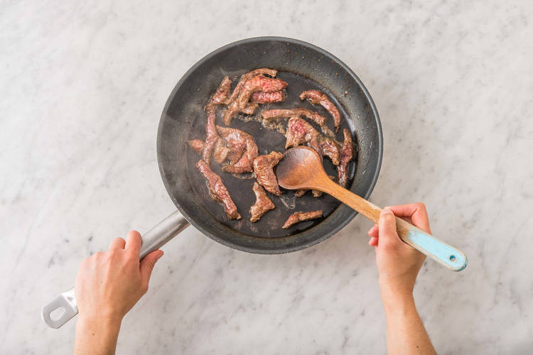 Biefstukreepjes wokken