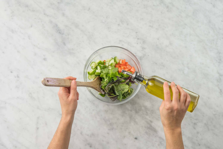 Förbered sallad