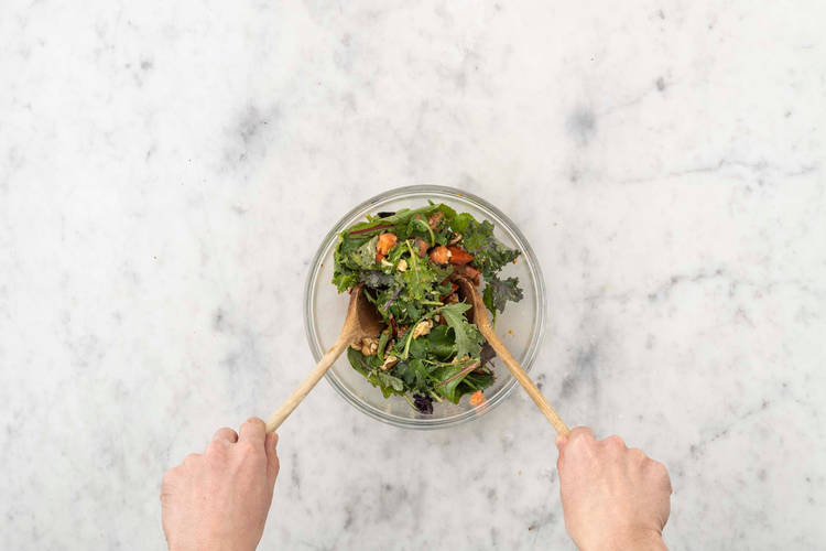 Préparer la salade