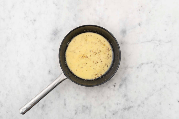 Beurre blanc verwarmen