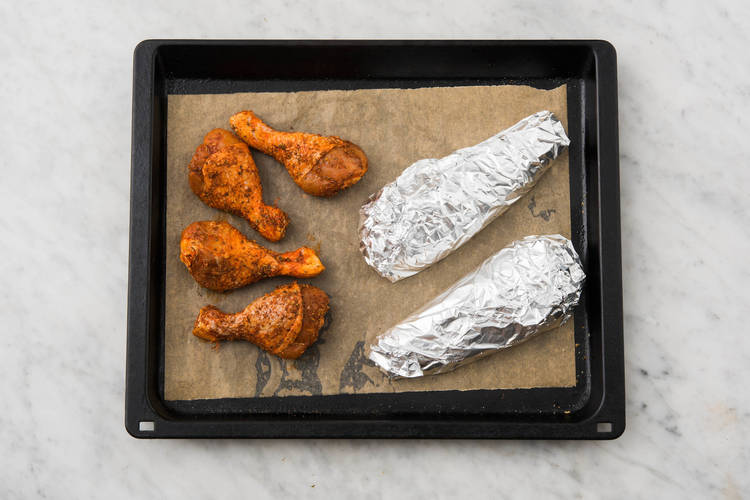 Kipdrumsticks bakken