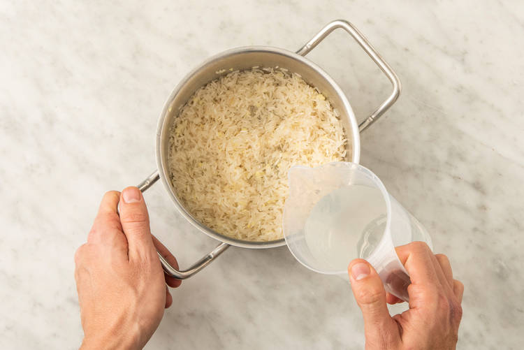 Make ginger coconut rice