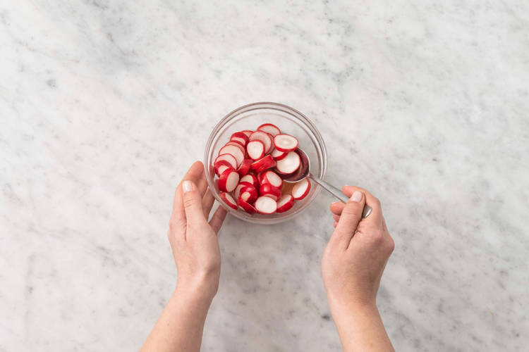 Faire mariner les radis