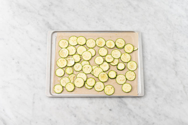 Griller la courgette