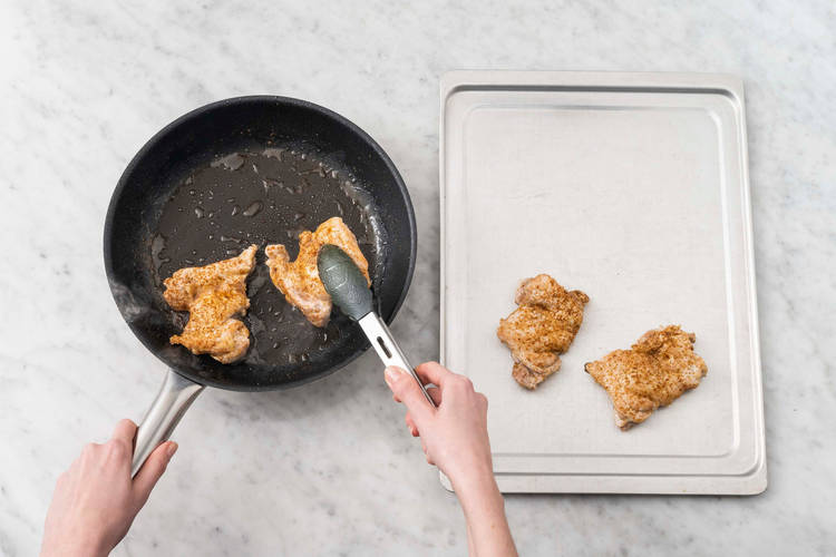 Faire cuire le poulet