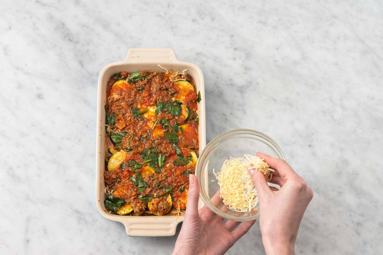 Assemble and bake "lasagna"