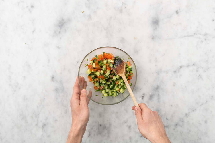 Préparer la salade