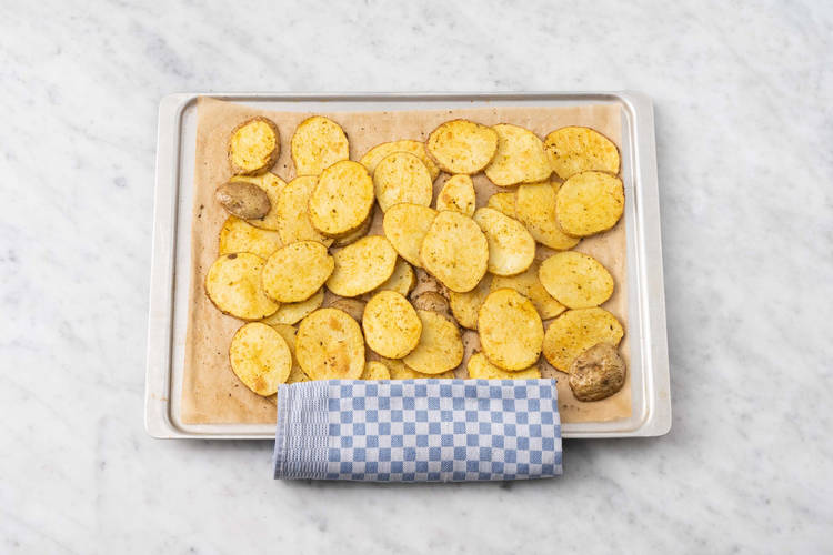 Roast potatoes rounds