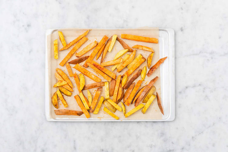 Enfourner les frites