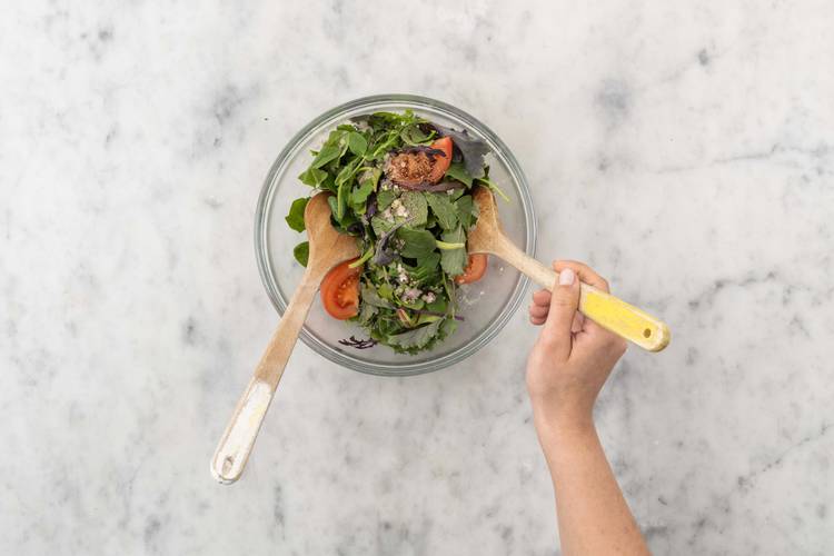 Préparer la salade