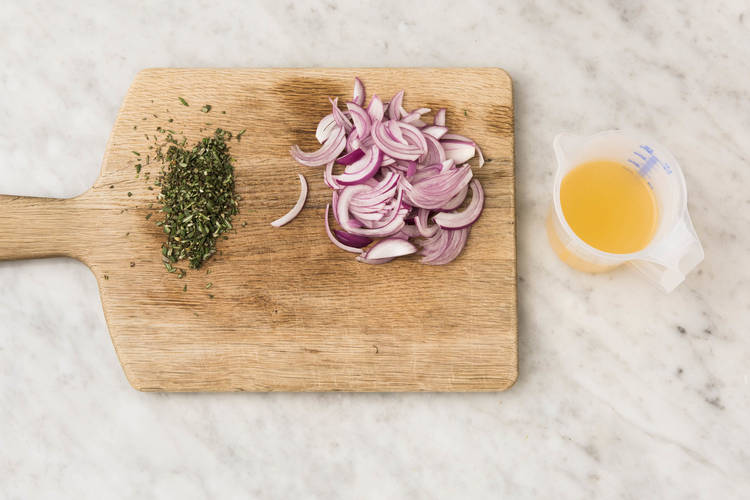 Rosmarin-Honig-Sauce vorbereiten