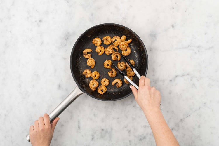 Faire cuire les crevettes