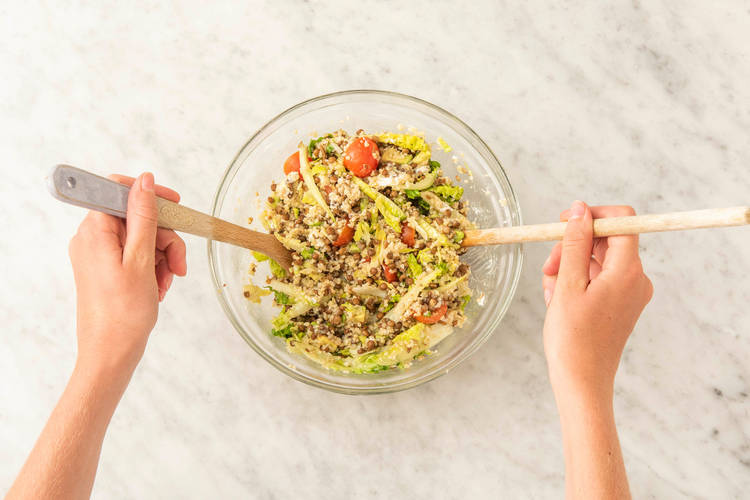 Préparer la  salade
