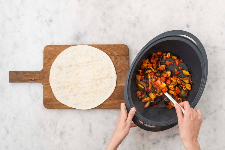 Quesadillas fertigstellen