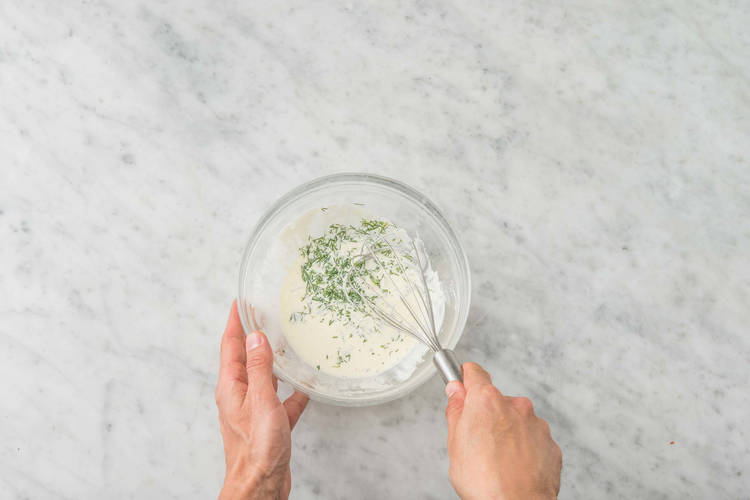 Préparer la vinaigrette