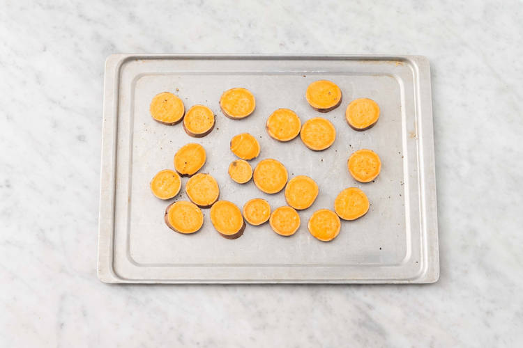 Roast sweet potatoes