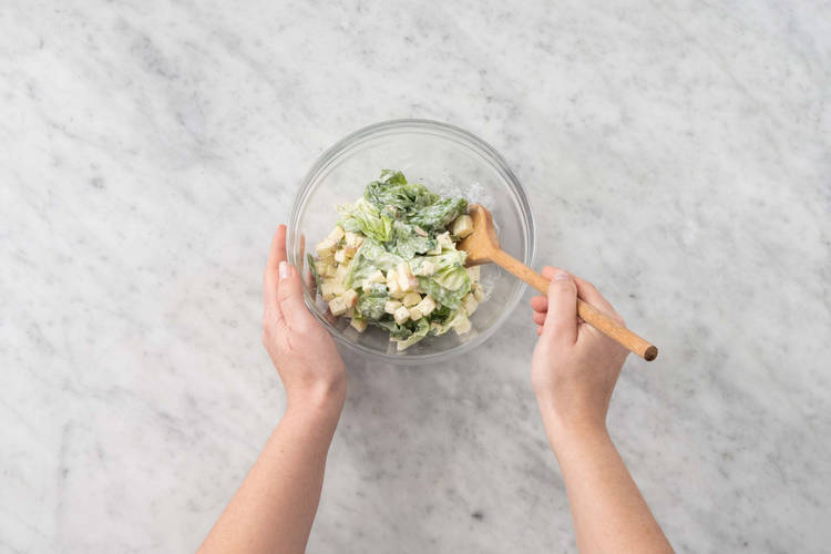 Préparer la salade
