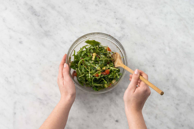 Préparer la salade