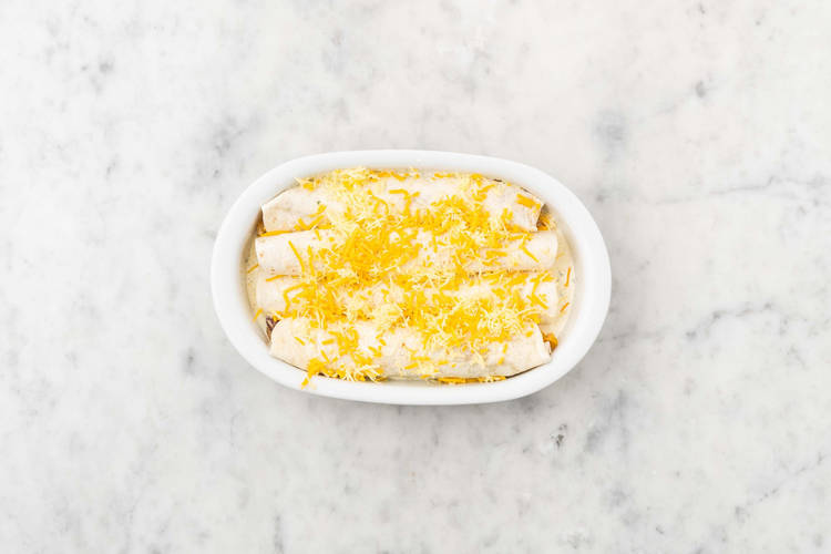 Enchiladas backen