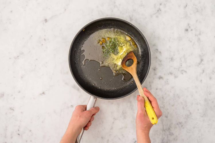 Thymiantopping zubereiten