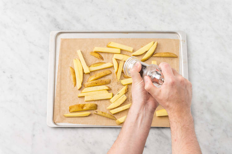 Faire rôtir les frites