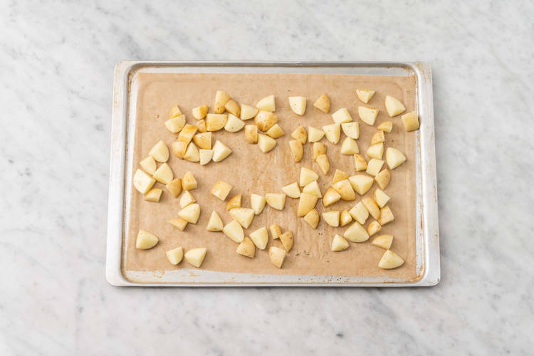 Prep and roast potatoes