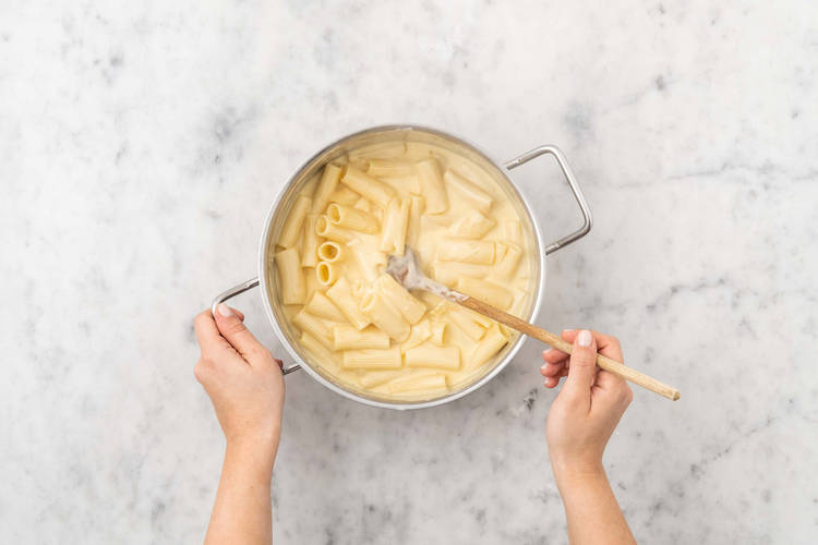 Pasta fertigstellen