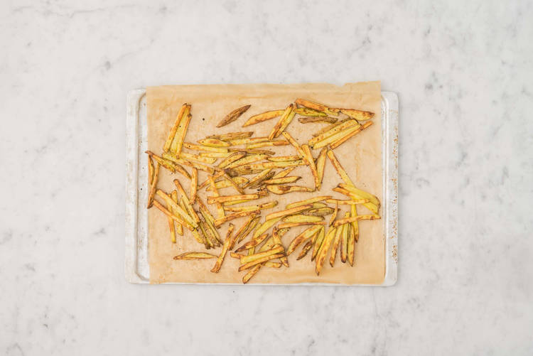 Préparer les frites au four