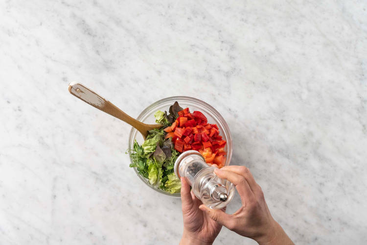 Préparer la salade