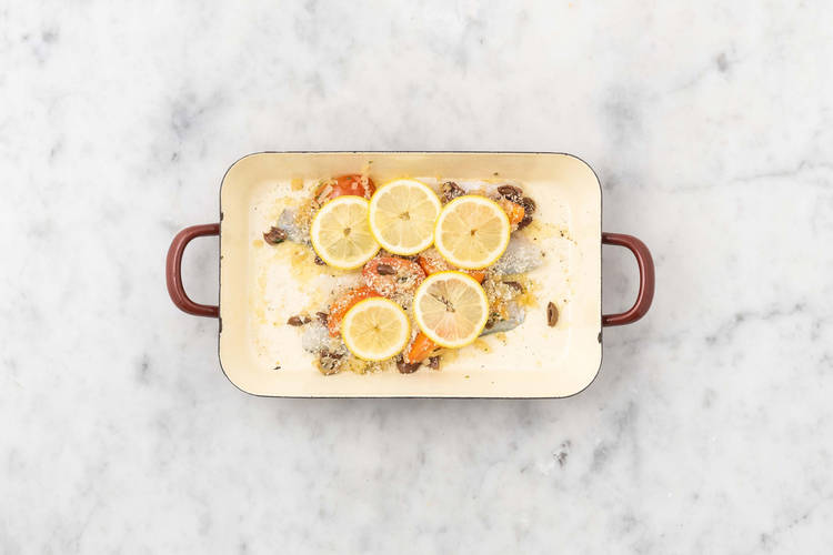 Cuire le bar au four