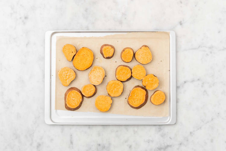 Süßkartoffeln backen