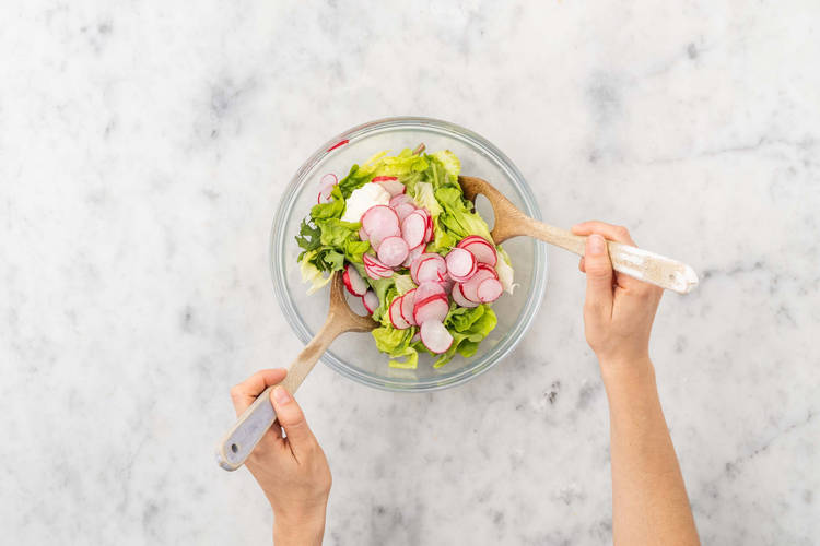 Salat fertigstellen