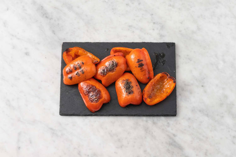 Grill peppers