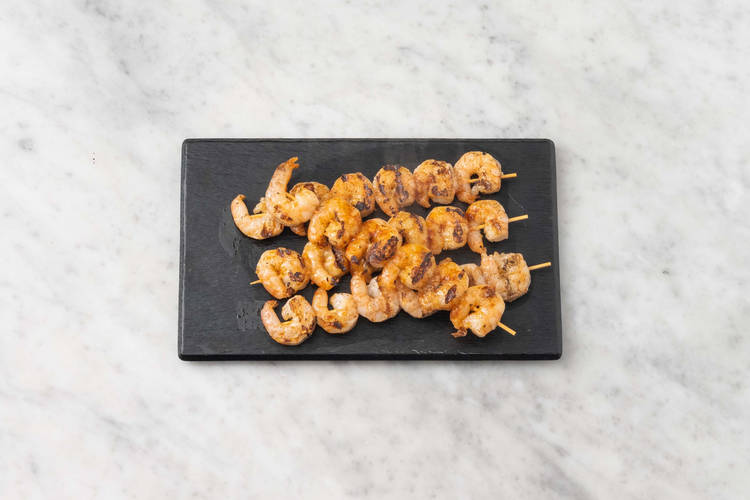 Grill shrimp