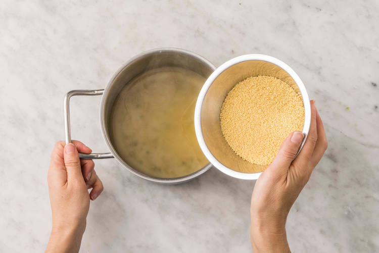 Préparer la semoule