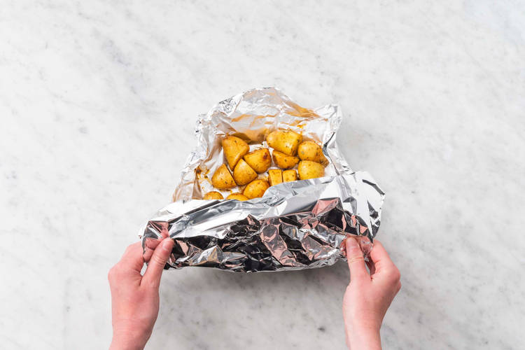 Grill potatoes