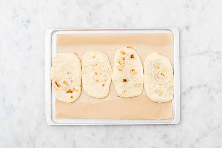 Naan voorbakken