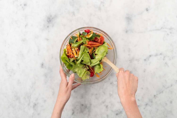 Salat fertigstellen