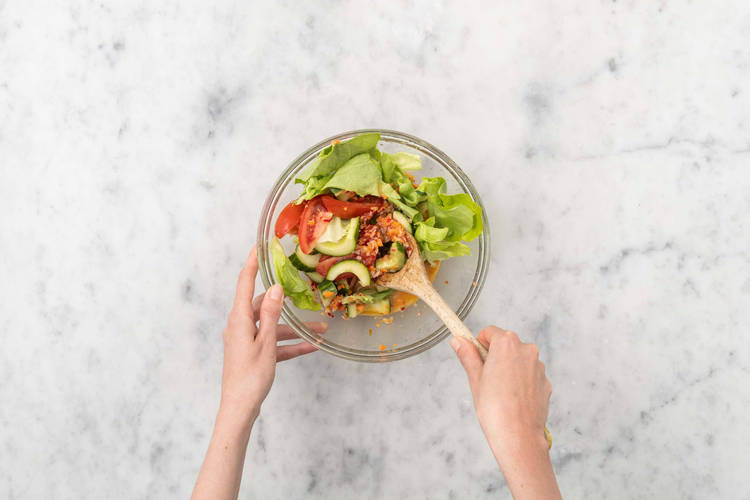 Salat fertigstellen