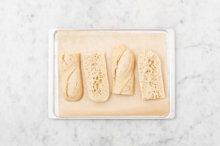 Baguette aufbacken