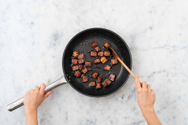 Poêler le tempeh