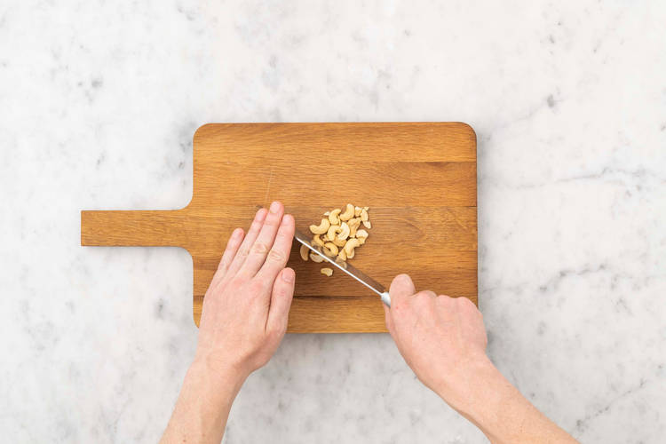 Cashewkerne hacken